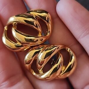 VTG Napier Gold-Tone Women's Clip Earrings